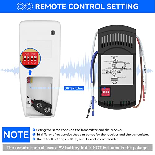 Ceiling Fan Remote Control Fan53T Replacement For Harbor Breeze Hampton Bay,Hunter,Honeywell,Westinghouse,Replace Fan-53T Fan-35T Fan-11T L3Hfan11T Kujce9103 Chq8Bt7030T Chq7030T Uc7030T #TOP4