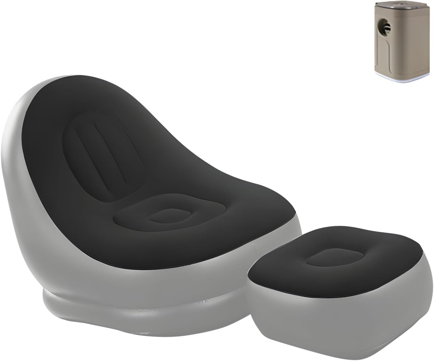 Ergonomic Air Filled Reception Chair Highlighting Soft Fabric Protect and Integrated Fan Rapid Arrange Excellent for Indoor Lounging Outdoor Tasks Comfortable Plan Garden Sofa