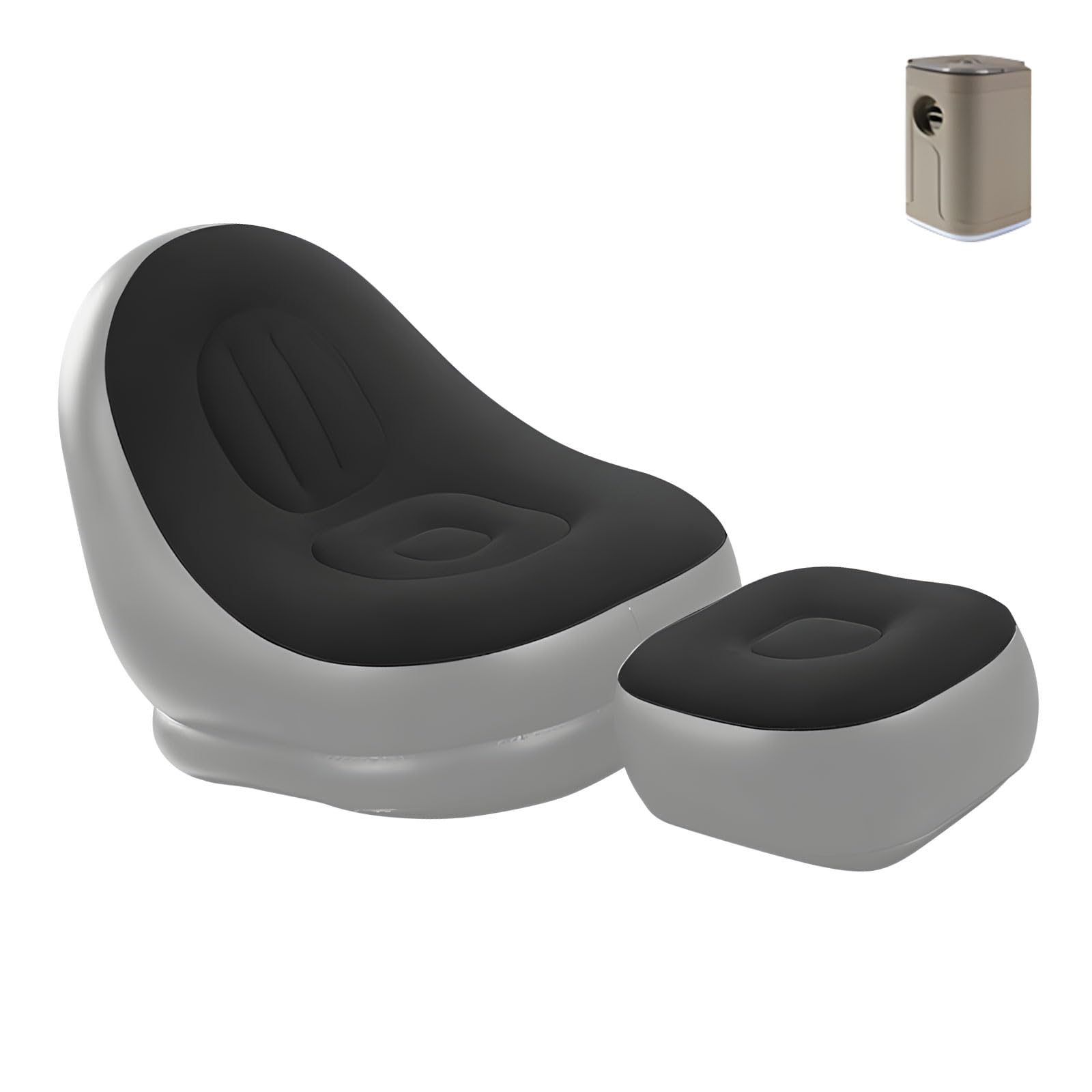 Canapé gonflable avec ventilateur intégré de voyage pliable en PVC résistant pour voiture