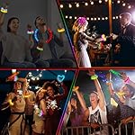 24 Pcs Glow Sticks Toys for Kids, LED Light Up Pop Tubes/Bracelet Party Favors for Kids,Glow in The Dark Party Supplies, Birthday Gifts Xmas Stocking Goodie Bags Stuffers Boys Girls - Image 4