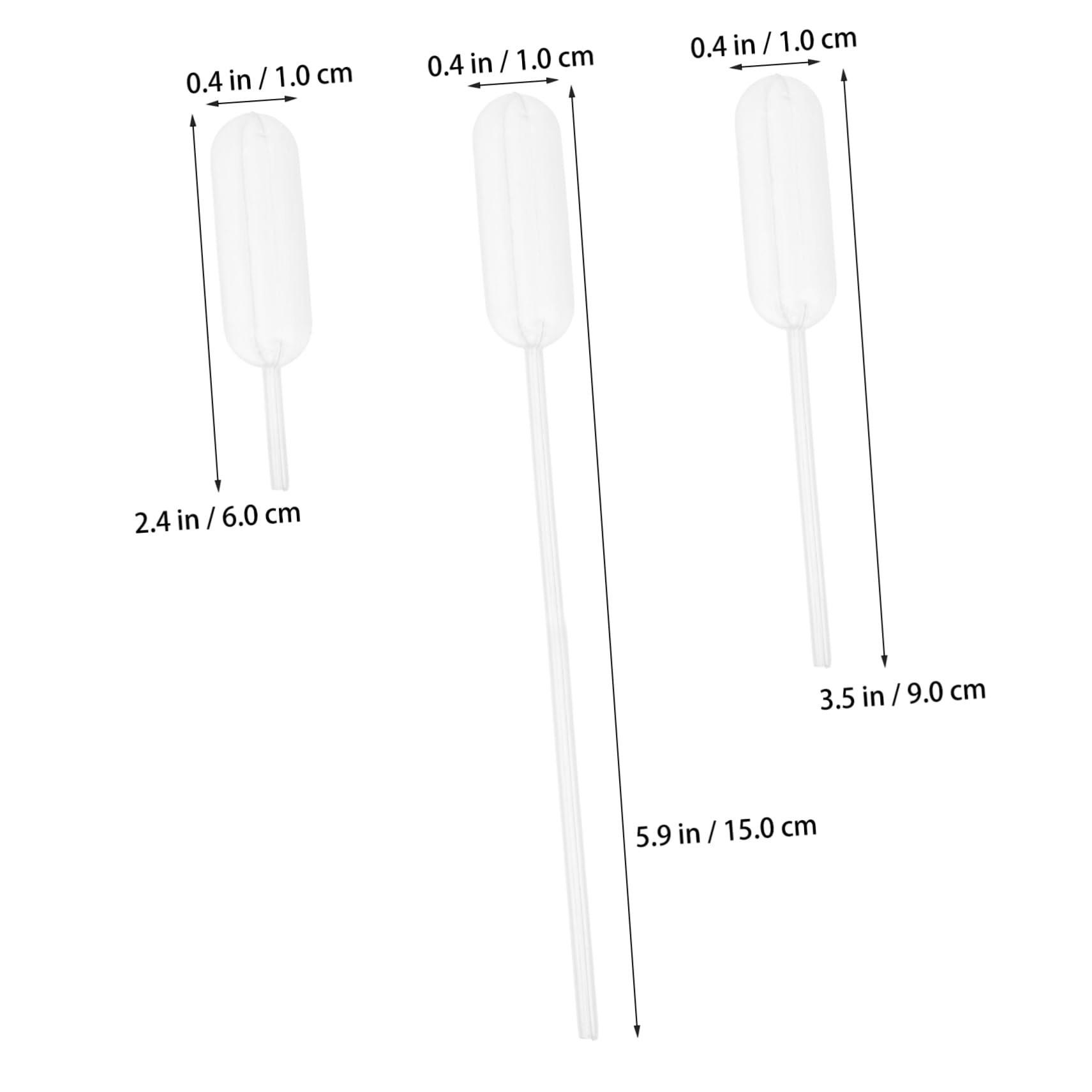 HEALLILY Sauce Dropper Set 150pcs Plastic Jam Droppers Tubes for Liquid Transfer