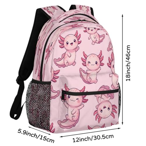 Mochila ligera de ajolotes para evitar dolor de espalda en secundaria 2