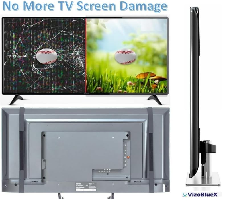 Image of VizoBlueX 85-86 inch Blue Light and Damage TV Screen Protector. Protection Shield & Anti-Blue Light Filter Blocking UV for LCD LED 4K OLED QLED (75.2 x 43.1 inch)