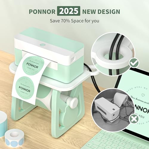 Support PONNOR pour rouleaux d'autocollants et étiquettes de bureau - 3