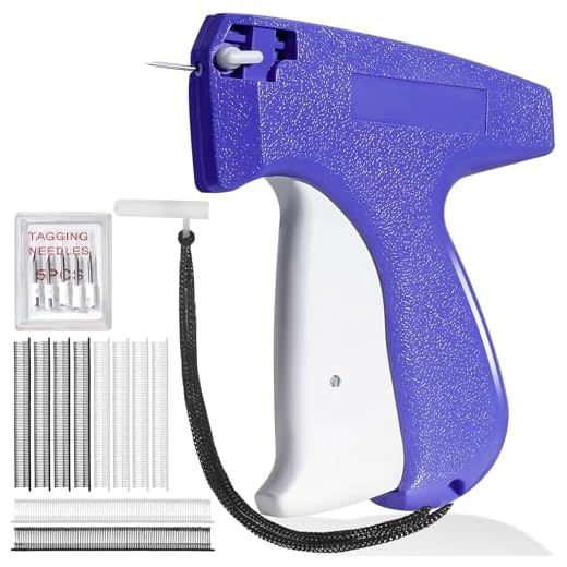 ANTAND Fine Stitch Gun Stitchy Quick Clothing Fixer for Clothes,Micro Tagging Gun for Clothing with 6 Fine Needles & 1000 Pcs Fasteners,Mini Speedy Sticky Sewing Gun Hemming Tool (Pur)