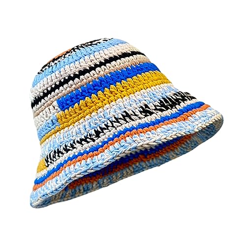 Colorful Bucket Hat for Women Men Knitted Hat...