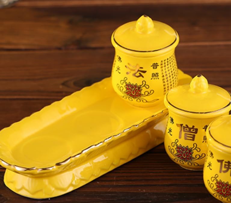 Usoway 圣水杯寺庙佛具 Buddha Utensil 陶瓷供水杯供佛杯子家用佛前供奉结缘庙堂 Home Decorations, Feng Shui Decorations Bring Good Luck, Fortune ，hangingornament, 9036559193710