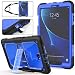 SEYMAC Stock Galaxy Tab A 10.1 T580/T585 Case (NOT for Other 10.1 Tablet), Full-Body [Heavy Duty]& Shockproof Hybrid Armor Protection with Stand & Portable Strap for Samsung Tab A 10.1 -(Blue+Black)