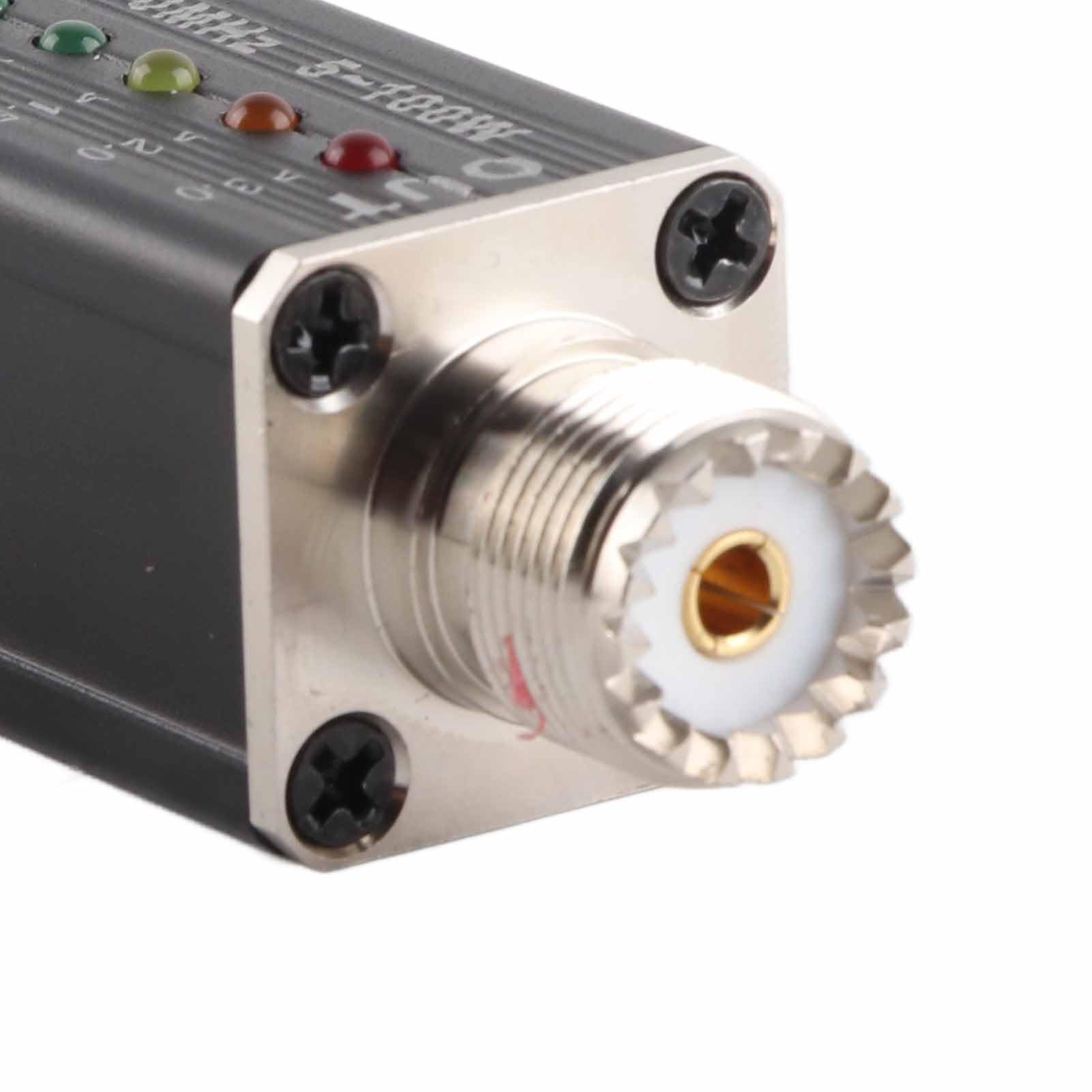 Misuratore SWR Mini per Antenna Radio VHF UHF con Indicatore LED Senza Batteria per Radioamatori e Stazioni Ricetrasmittenti