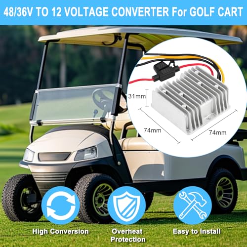 SUPERNIGHT 48V 36V to 12V Voltage Converter 240W 20A Regulator Step Down to 12V DC- DC Convert Reducer with Fuse Waterproof Power Supply Transformer Module for Golf Cart Scooters by SUPERNIGHT - Image 6