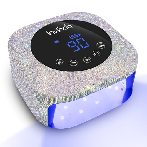 Lavinda UV LED Nail Lamp, 54W Rechargeable Cordless Nail Lamp Nail Dryer Gel Polish UV Nail Light...