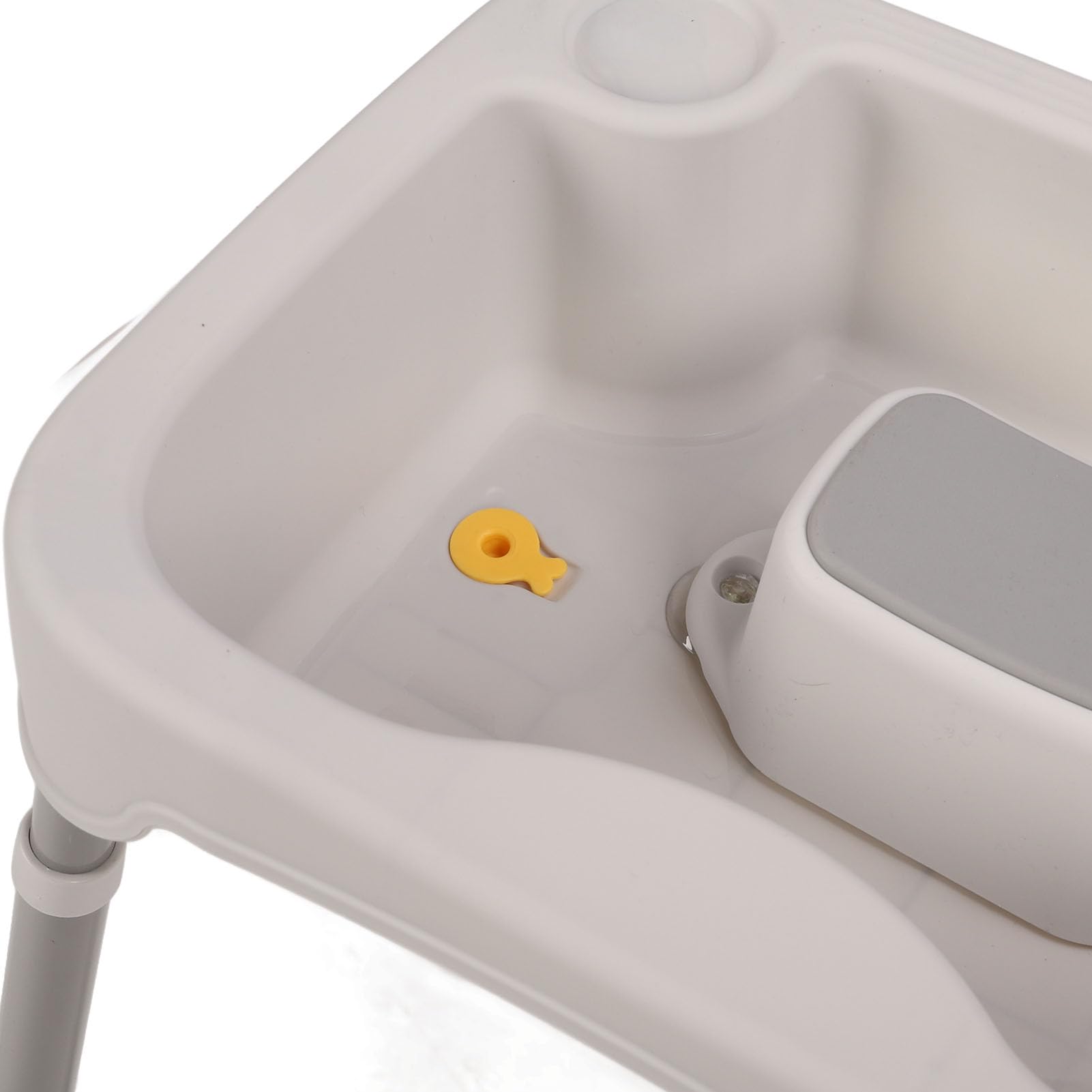 Haarwaschbecken, Ergonomische Kopfstütze, Höhenverstellbar, Tragbare Shampoo-Schüssel mit Schlauch, Haarwaschstation für den Heimsalon (GREY)