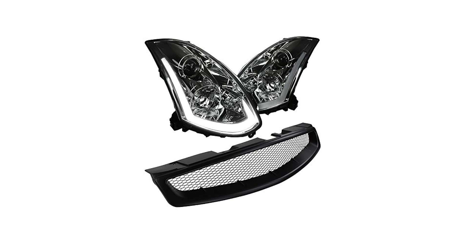 Amazon.com: SPEC-D TUNING Smoke Lens Projector Headlights w