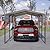 10X15 Heavy Duty Metal Carport Shelter - Outdoor Car, Boat & Truck Garage Cover