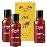Massageöl, Lymphdrainage Ingweröl mit Ingwer ätherischem Öl und Traubenkernöl, Massageöl gegen Muskelkater, Massageöle für die Massage-Therapie