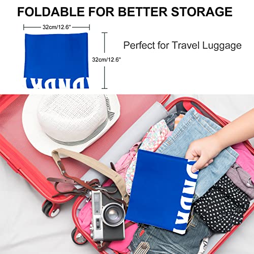 2 Pack Xl Travel Laundry Bag, Machine Washable Dirty Clothes Organizer, Large Enough To Hold 4 Loads Of Laundry, Easy Fit A Laundry Hamper Or Basket (Khaki + Blue) #TOP4