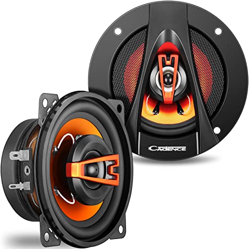 Cadence Q422 4 Inch 2-Way Full Range Coaxial Car Speakers 75 Watts 4 Ohms Q Series Car Audio Stereo Loudspeakers, Pair