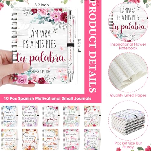 Cadeau église chrétien espagnol : lot de 10 carnets de notes A6 - 2