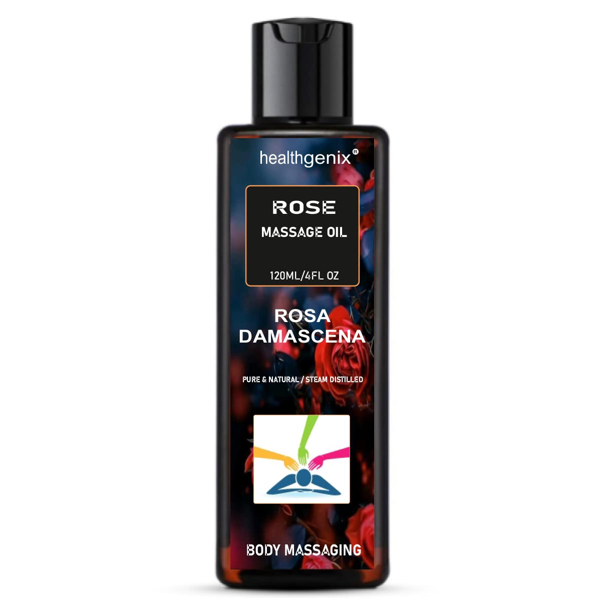 Healthgenix Sensual Rose Massage Oil - 120ml | Blend of Almond, Grapeseed, Vitamin -E & Vanilla Essential Oils | Sensual, Kissable & Relaxing Massage Oil | Body Oil For Men & Women | (B0BNWW92PR) Amazon Price History, Amazon Price Tracker