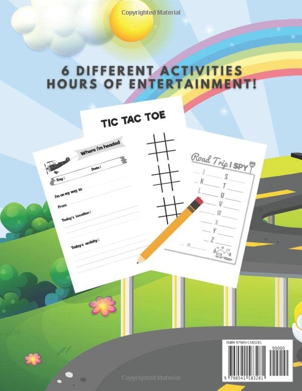 Road Trip Activity Book and Travel Journal for Kids: Travel Entertainment for Kids and Families image 3