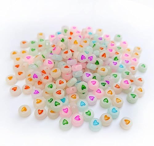 Miniatura 9 de 500 cuentas redondas de acrílico de 0.157 x 0.276 pulgadas, cuentas sueltas de plástico mixto para hacer joyas, pulseras, collares, llaveros