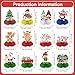 12Pcs Christmas Table Centerpieces, Santa Reindeer Noel Joy Believe Merry Christmas Table Centerpiece, 3D Double Side Christmas Table Decorations for Indoor Christmas Decorations