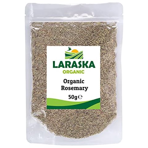 Organic Dried Rosemary 50g - Organic Dried Rosemary Spice for Cooking and Tea, Perfect for Grilling and Cooking, Certified Organic Cover