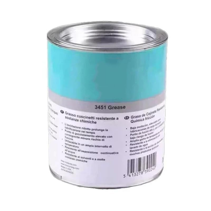 Molykote 3451 - Grasa lubricante para lubricación de rodamientos, bomba resistente a productos químicos, cable eléctrico, carga pesada, aceite de fluorosilicona de alta velocidad a base de Dow Corning