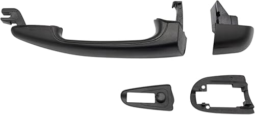 Miniatura 480 de TRQ Manija de puerta exterior delantera izquierda plateada para el lado del conductor compatible con Nissan 370Z 2009-2017