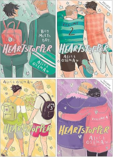 Heartstopper Series Volume #1-4 Books Set