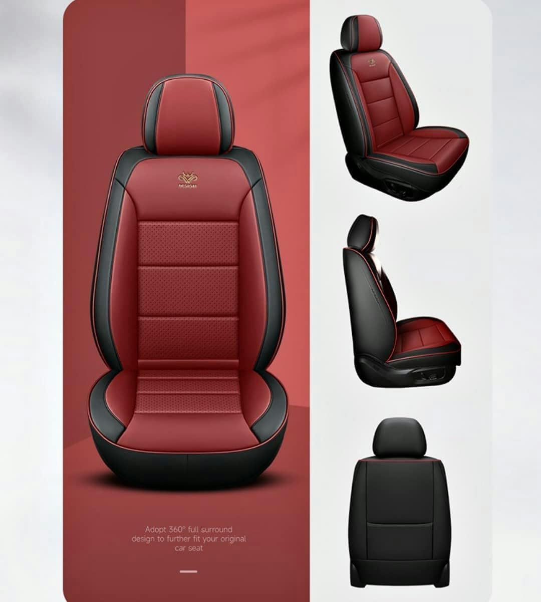 Set di coprisedili per auto, universali, per Audi-a3/Audi-a4/Audi-a6, colore marrone scuro