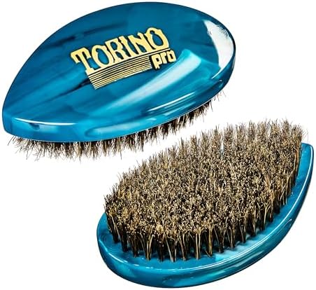 Torino Pro Curve Wave brush #233 - Curved Medium Soft Shower brush - Extra long bristles - great for laying down waves