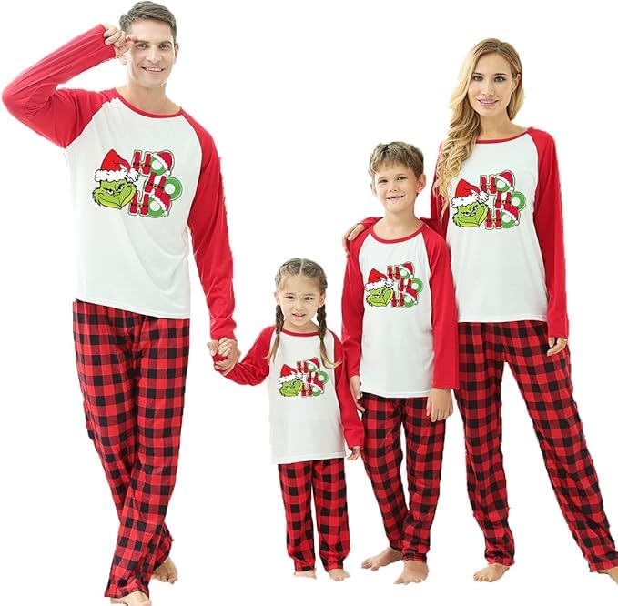Sangdut Weihnachts Pyjama Familie Set für Damen Herren...