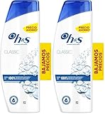 H&S Classic Champú Anticaspa 330ml. Actúa contra la caspa, el aceite y el picor desde el primer lavado con hasta un 100% de protección contra la caspa, clínicamente probado (Paquete de 2)