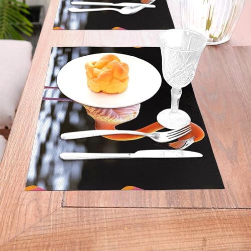 Sets de table antidérapants et résistants à la chaleur en PVC - 4