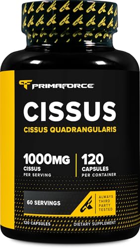 Primaforce Cissus Quadrangularis Extract, 120 Capsules, 1000mg per Serving - Gluten Free, Non-GMO