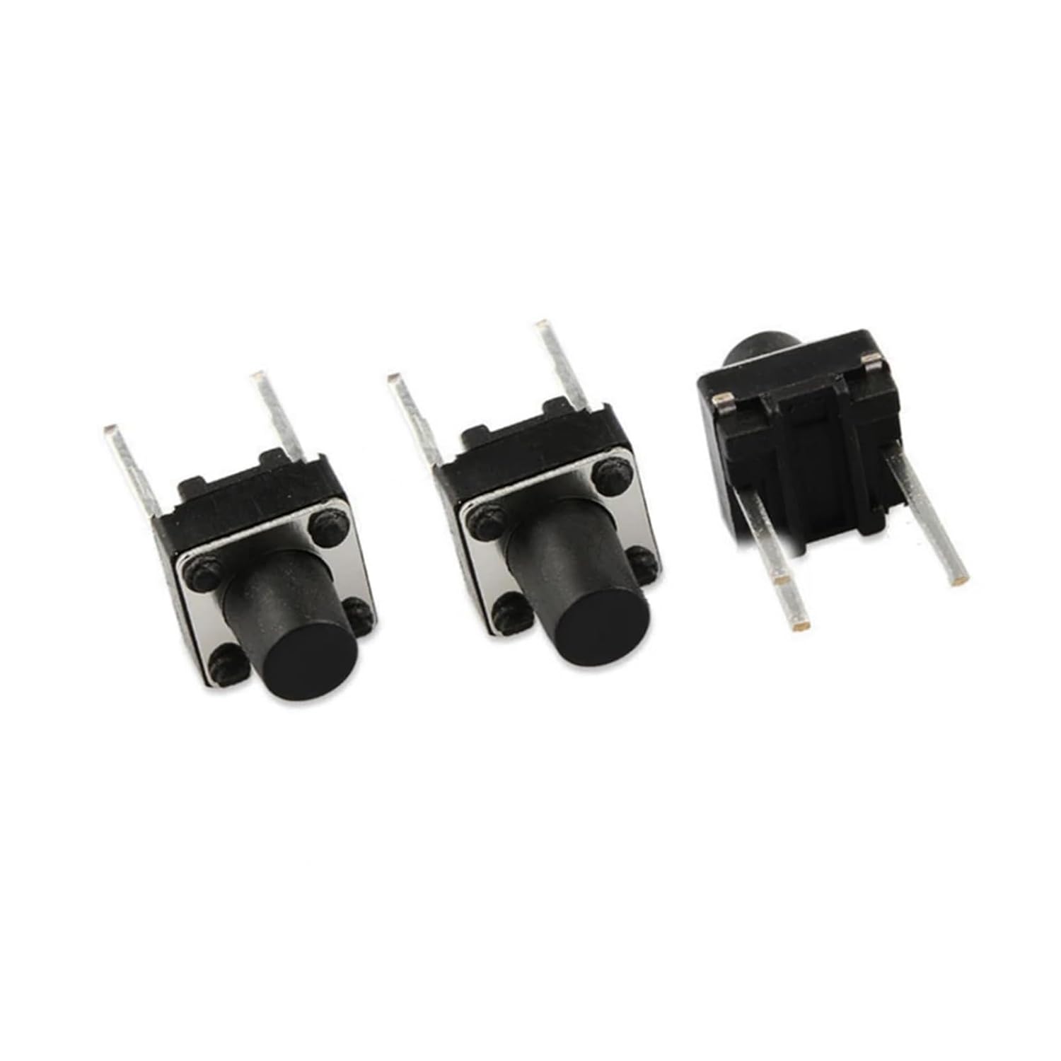 50Pcs Tactile Switch Momentary Tact 6x6x 4.3/5/6/7/8/9/10mm 6 * 6 * 4.3mm 5mm 6mm 7mm 8mm 9mm 10mm 11mm Middle 2Pin(6X6X9MM)