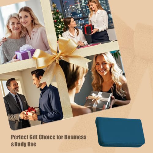 Image of Business Card Holder PU Leather with Magnetic Closure