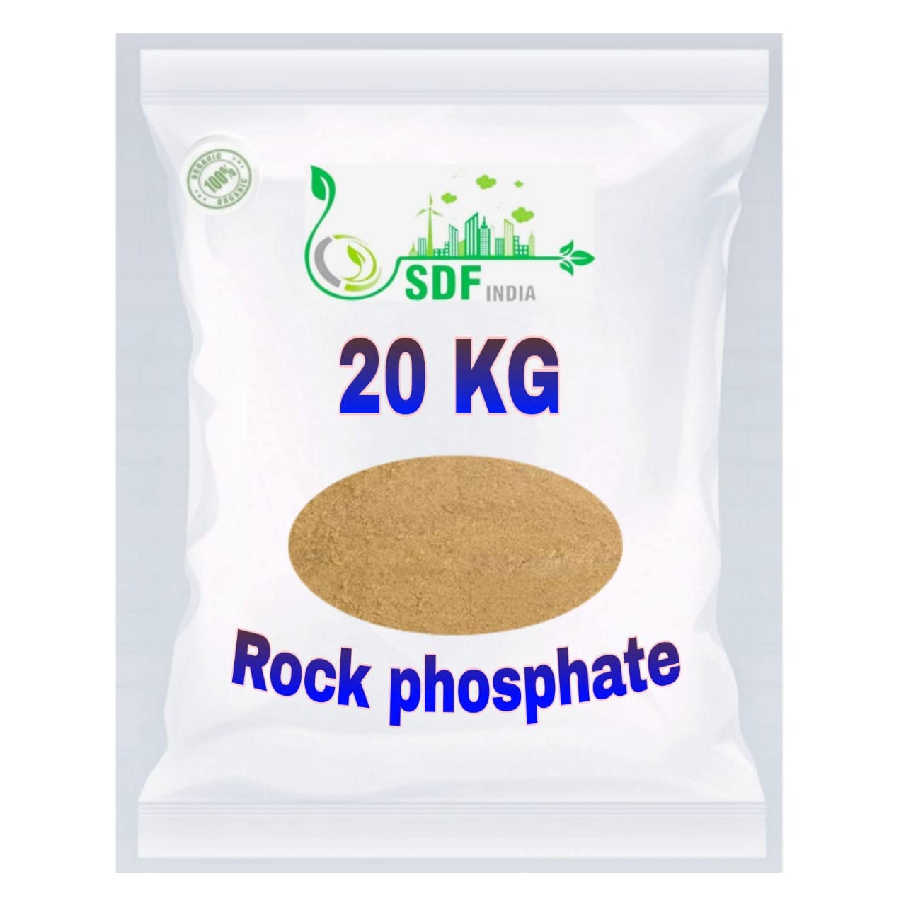 SDF INDIA Organic Rock Phosphate Essential Fertilizer All Purpose Powder for Fruiting and Flowering Plants (20KG) (B0B31K4DX8) Amazon Price History, Amazon Price Tracker