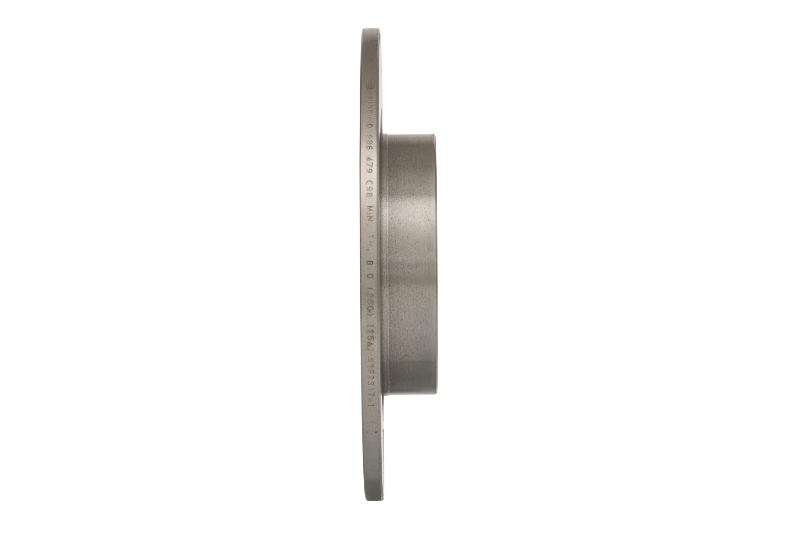 Juego de 2 Discos de Freno Bosch BD2419 - Discos Macizos de 264 mm - Eje Trasero - Certificación ECE-R90 - Frenado fiable, Rendimiento Estable, Protección Anticorrosión - 1 Juego de 2 Discos