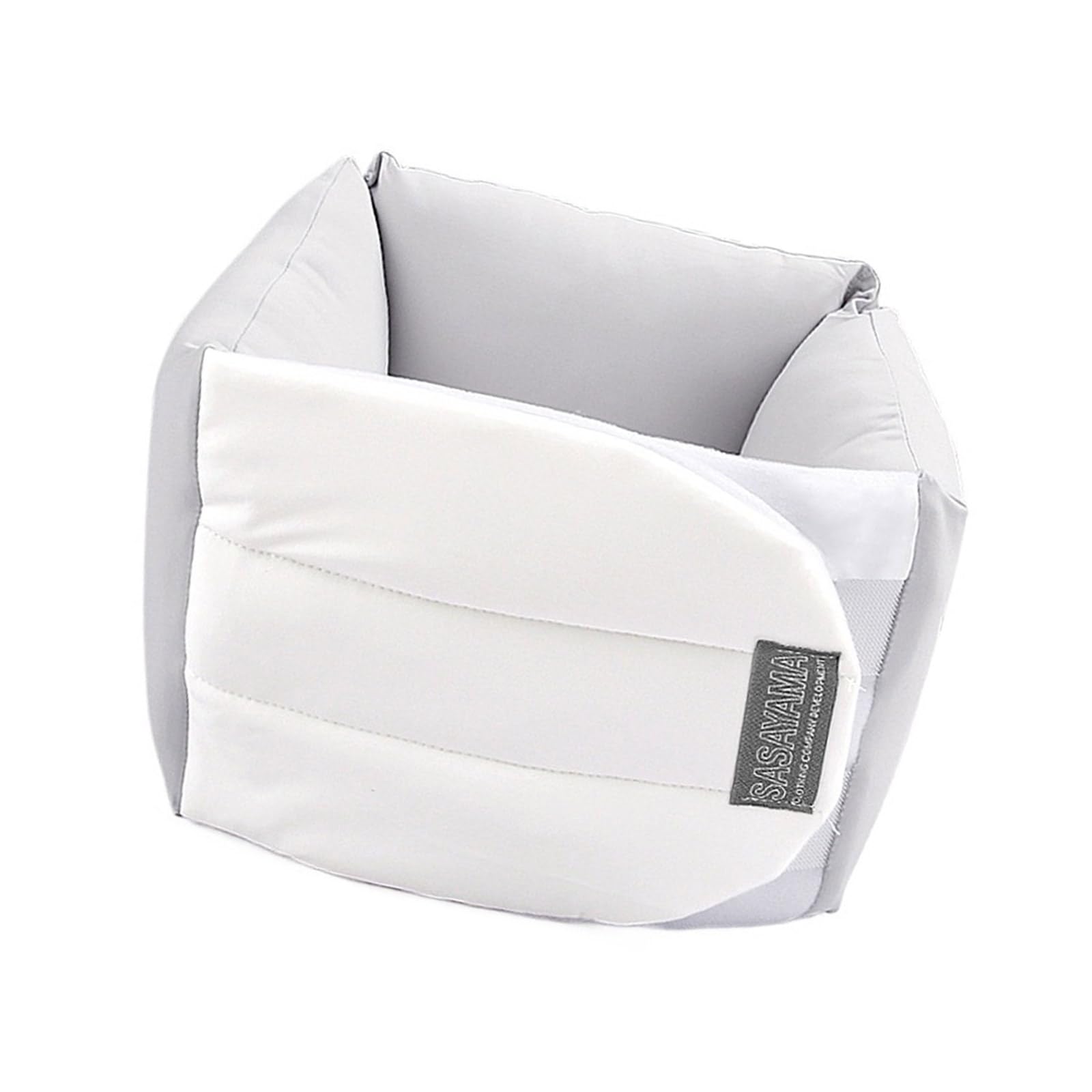 Ljmyy White Ergonomic Waist Pillow Lumbar Brace With Breathable Feature For Office Driving Gym Travel Lumbar Cushion