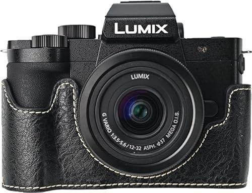 G100K�P�[�X�ABMAOLLONGB �n���h���C�hPU���U�[�n�[�t�J�����P�[�X�o�b�O�J�o�[�{�g���I�[�v�j���O�o�[�W���� Panasonic Lumix G100K�p �l�b�N�X�g���b�v�t��(�u���b�N)