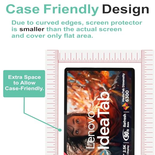 Image of Wisely Premium Screen Protector Compatible for LENOVO IDEA TAB |11-inch| Anti-Scratch Tablet Glass Guard - 9H Ultimate Protection -Bubble-Free Easy installation kit - HD Clear