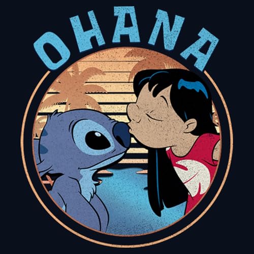 Disney Girl's Lilo and Stitch Ohana T-Shirt2