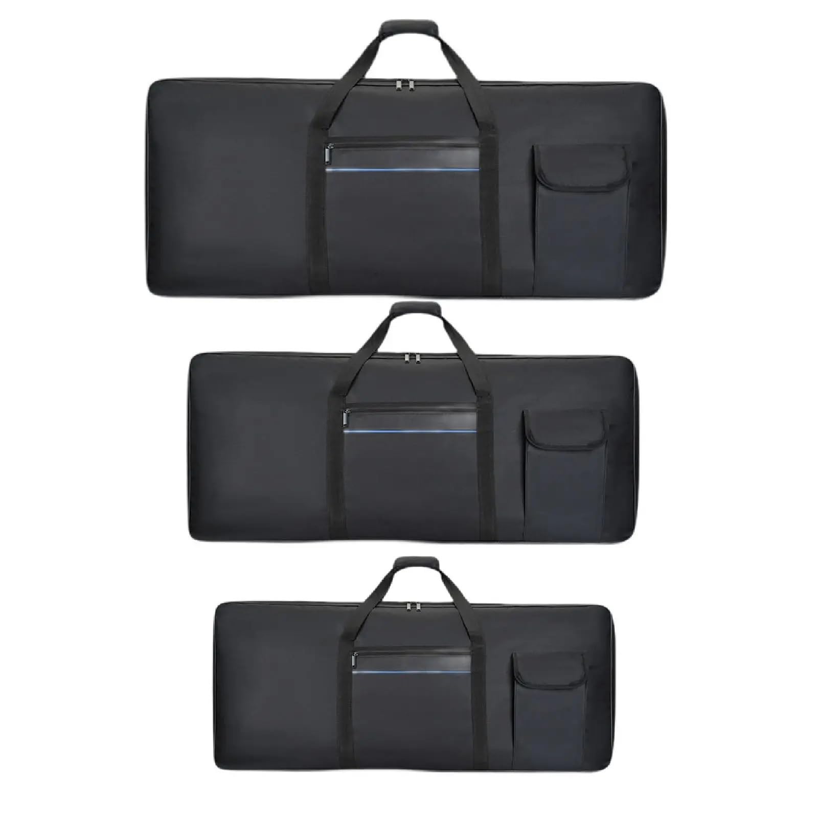 Custodia for tastiera a 61 tasti imbottita con cinghie for zaino for trasporto for pianoforte elettronico for concerti Music Studio Tour School per Tastiera(S)