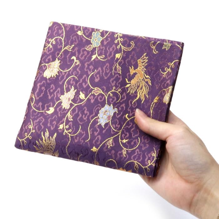 Amazon | 【茶道具 出帛紗/出袱紗】出帛紗 鳳凰唐草 紫 正絹 | 株式