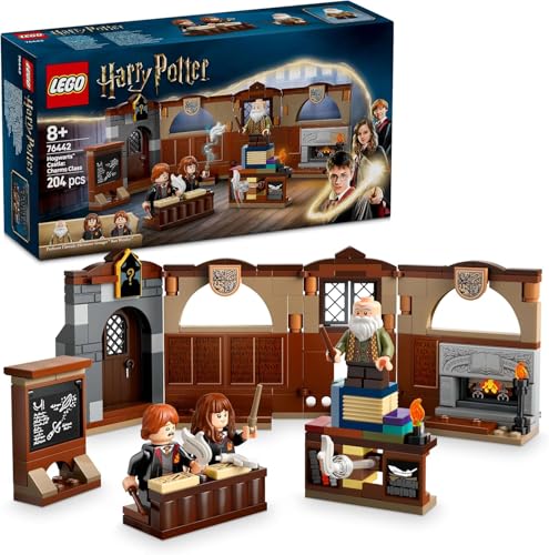 Harry Potter Castello di Hogwarts: Lezioni di Volo + Set di Classe di Incantesimi Minifigures Collezionabili Draco Malfoy, Professor McGonagall, Hermione Granger e Ron Weasley 76447 + 76442 - Lego - Immagine 2