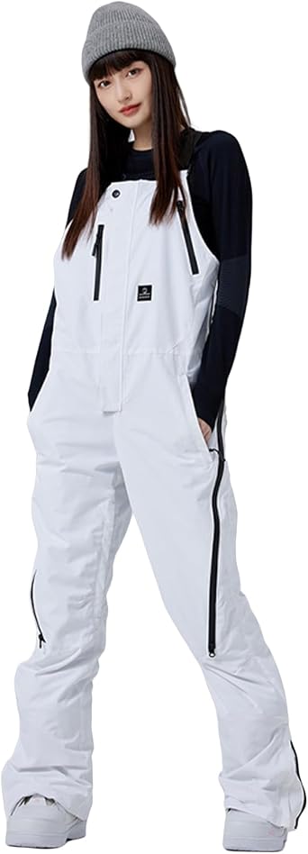 Womens Ski Bibs Snow Pants Snowboard Insulated Waterproof Warm Winter Windproof Overalls