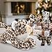 MaoGoLan 4Pcs Soft Leopard Stuffed Animals with 3 Babies Inside, 18