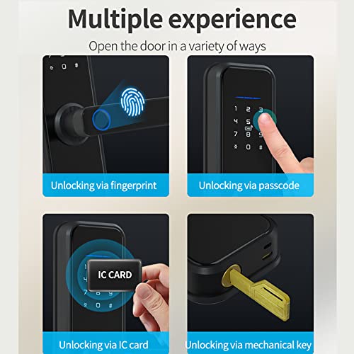 Serrure biométrique poignée connectée et code pour entrée sans clé